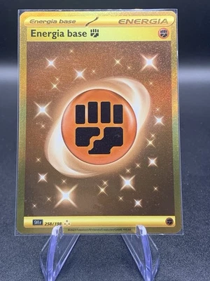 Pokémon Energia Base Lotta SVI 258/198 Hyper Gold Rara Italiano TCG - Immagine 1 di 4