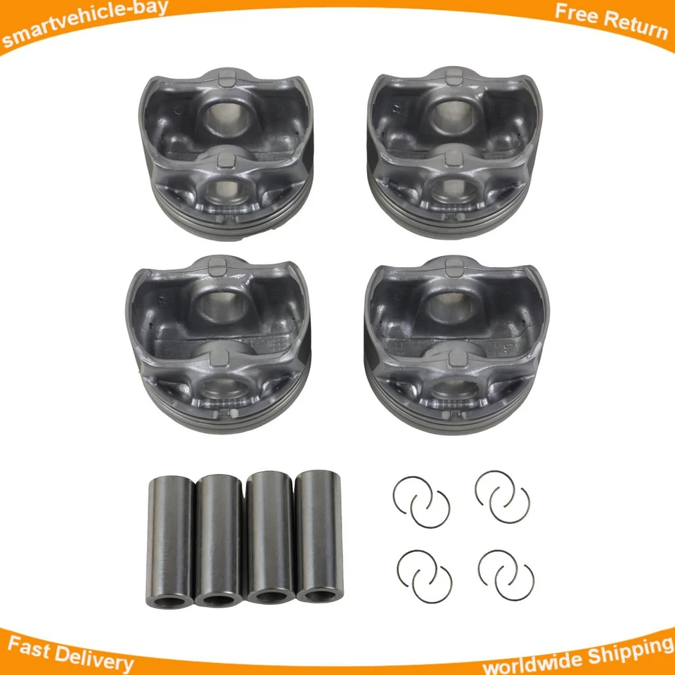 4Pcs Pistons Rings Set For Hyundai Sonata Kia Sportage Sorento Optima KX7 2.0T Foto 1 de 4