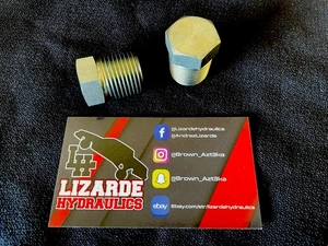 Enchufe de tubería hidráulica Lowrider, enchufe de tanque npt de 1/2” *2 piezas - Imagen 1 de 2