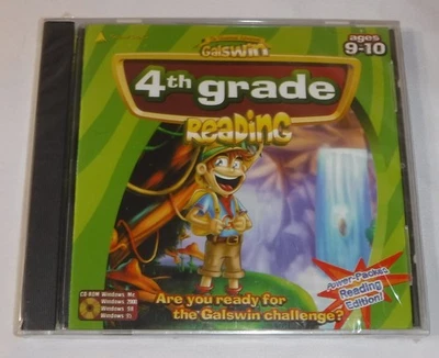 Galswin 4th Grade Reading PC CD Rom Ages 9-10 2001 Educational Adventures NEW - Image 1 of 3