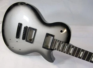 SilverBurst LPse DragonMountain + BLACK Builders Kit Custom Shop Finish DIY  - Picture 1 of 11