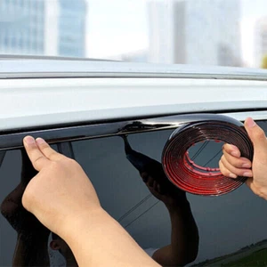 3m Puerta Lateral Coche Tira Negra Protector Parachoques Moldura Adhesivo Accesorios - Imagen 1 de 6