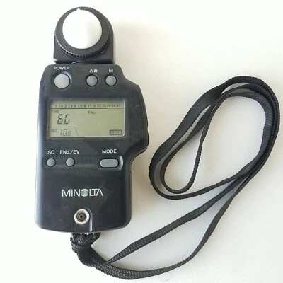 Medidor automático Minolta IV F Japón 79511574 vintage con correa negro Foto 1 de 4