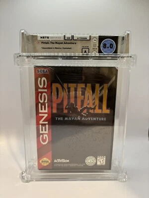 Pitfall: The Mayan Adventure (Sega) Brand New WATA Graded 8.0 Seal A V-overlap - Image 1 of 4