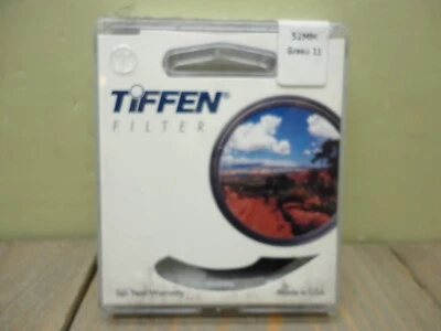 Tiffen Green 11 5211G1 52 mm Glass Filter For SLR Camera Black & White Film - Image 1 of 4