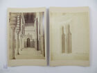 Zwei antike Albumin Fotos um 1870/80, Architektur, Sevilla, Spanien (EK4/36)