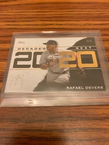 RAFAEL DEVERS 2020 Topps Transcendent VIP Decades Next Boston Red Sox SP 1/1 - Foto 1 di 2