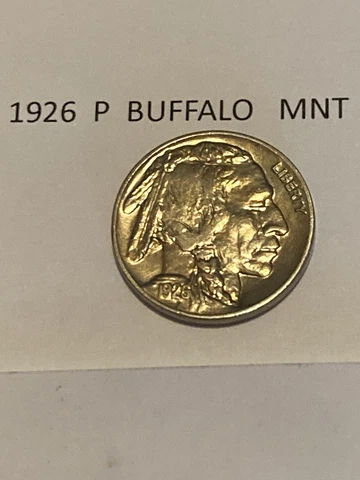 1926 P BUFFALO INDIAN HEAD NICKEL BU+ Bright Sharp Strike In New Capsule Cover