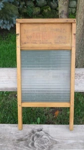 Vintage Glass National Washboard No. 862 (24-1/2" x 12-1/2" x 1-1/2") - Picture 1 of 8