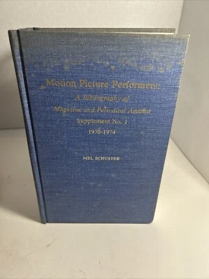 1976 MOTION PICTURE PERFORMERS Bibliography of Magazine & Articles, Mel Schuster - Image 1 of 4