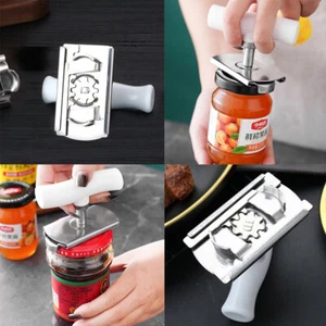 US 1-2 Pc Adjustable Jar Bottle Opener Multifunctional Stainless Steel Grip Tool - Picture 1 of 20