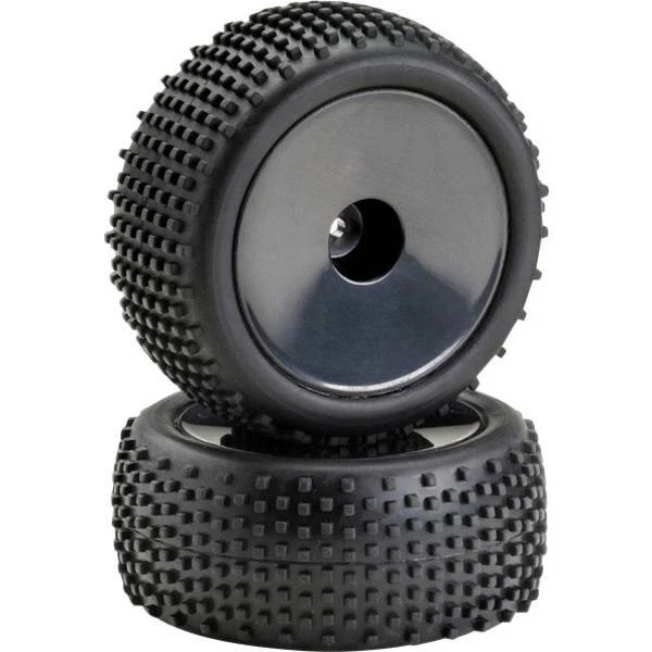 Ruote complete 1:10 buggy absima pin line a disco nero 1 paio/a - Immagine 1 di 1