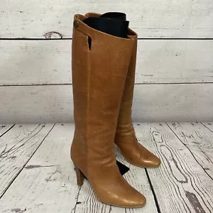 Giuseppe Zanotti Boots Womens 8US 38.5EU Brown Leather Tall Riding Boot - Picture 1 of 13