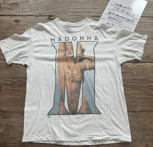VINTAGE MADONNA EROTICA XL BLONDE AMBITION TOUR CONCERT PROMO SHIRT Hanes - Picture 1 of 3