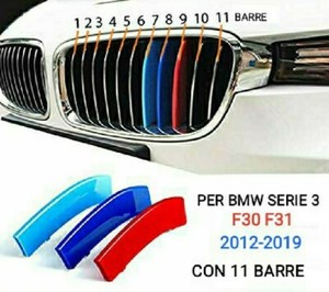 3x M grid strip cover for BMW 3 Series F30/F31 2012/2019 (ONLY x 11 pallets)