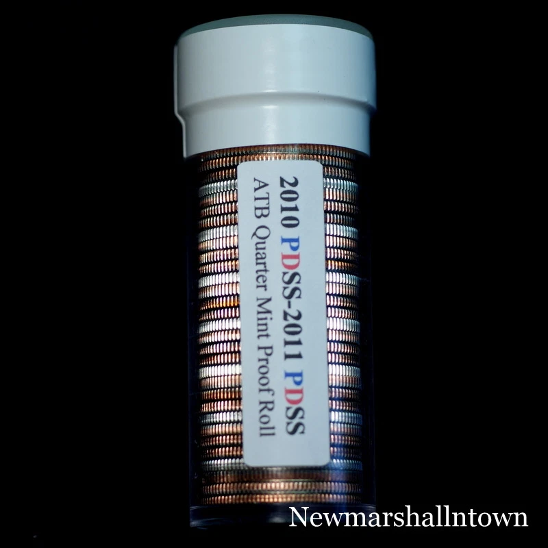 2010 2011  P+D+S+S ATB National Parks Mint + Silver + Clad Proof Roll Set of 40 - Image 1 of 2