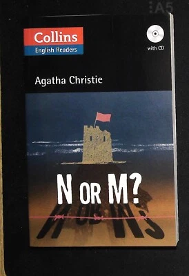 Agatha Christie N or M? Book NEW Level 5, B2+ (Collins  ELT Readers) with MP3 CD - Image 1 of 2