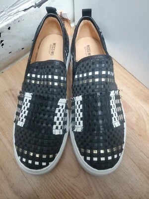 Mossimo Women Rheaven Metallic Woven Slip On Loafer Shoes-BLK-(SZ 10)NWOB!  - Image 1 of 4