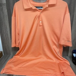 Greg Norman Polo Play Dry Men's Orange Golf Shirt Size XL - Picture 1 of 6