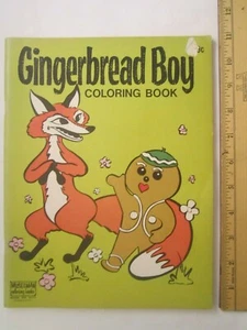 Paperback *Unused* GINGERBREAD BOY Coloring Book 1980's [Z102b] - Picture 1 of 5