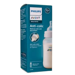 PHILIPS AVENT Baby Bottle Medium Flow Anti Colic Reduces Discomfort 330ml - Picture 1 of 24