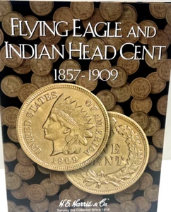 Harris Flying Eagle & Indian Head Album 1857 - 1909 (52 Coins) - Picture 1 of 8