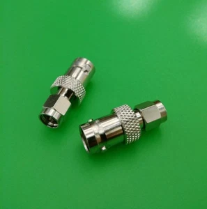 (2 PIEZAS) Conector de RF SMA macho a BNC hembra - Vendedor de EE. UU. - Imagen 1 de 3