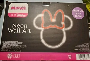 Disney Home MINNIE MOUSE LED LEUCHTREKLAME 8 cm hoch NEU - Bild 1 von 2