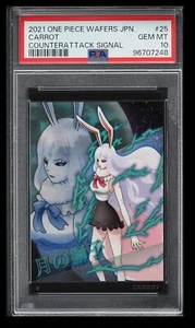 2021 One Piece Bandai Wafers Carrot PSA 10 Japan #25 Counterattack Signal - Picture 1 of 2