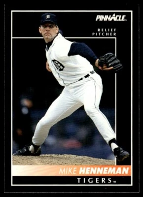 1992 Pinnacle #164 Mike Henneman Detroit Tigers - Image 1 of 2