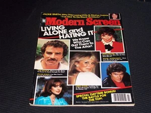 1983 JULY MODERN SCREEN MAGAZINE - TOM SELLECK LINDA EVANS FRONT COVER - E 16937 - Picture 1 of 2