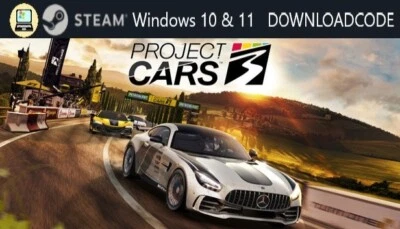 NEU PC Computer Spiel Project Cars 3 für Windows 10 11 STEAM Download Code Key - Bild 1 von 4