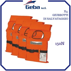 Kit 4 giubbotti salvataggio salvagente oltre 6 miglia dalla 150n adult omologato - Foto 1 di 2