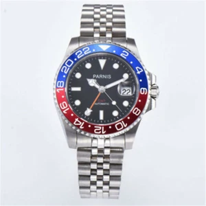 40 mm Parnis Cristal Zafiro Luminoso GMT Automático Hombre Mecánico Lujo Reloj - Imagen 1 de 10