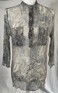 Zara Basic Sheer tunic women size M - Picture 1 of 13