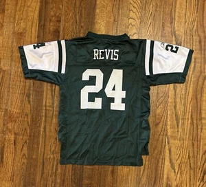 Darrelle Revis Retro Jets NFL Reebok On Field Jersey Youth Large - Picture 1 of 7