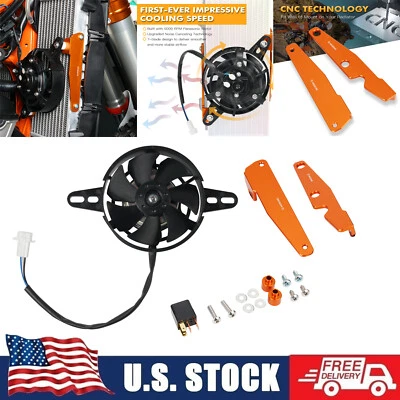 Radiator Cooling Fan For KTM 125 150 250 300 350 450 500 EXC F XC-W 2017-2023 - Image 1 of 4