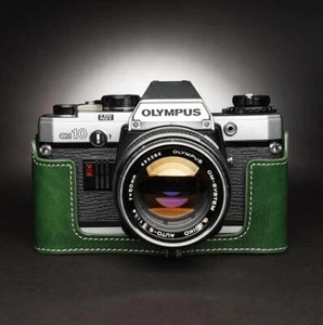Funda protectora de cuero hecha a mano con media cámara para Olympus OM1 OM2n OM3 OM4Ti OM102030 - Imagen 1 de 17