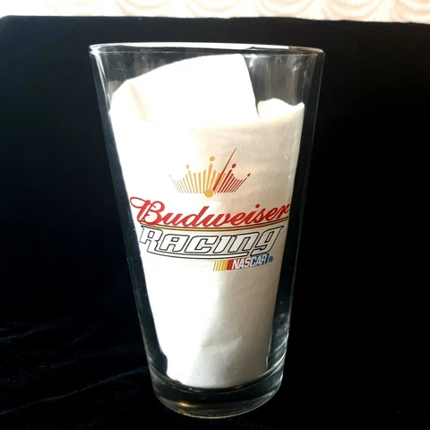 NASCAR Dale Earnhardt Jr #8 Beer Glass Signature Budweiser Racing 16 oz. New Cover