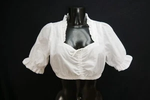 Gr.40 Dirndlbluse weiß Bluse für Dirndl MarJo Baumwollmischung Rüschen B11673 - Bild 1 von 4