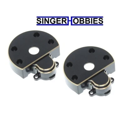 REDCAT RER30684 Portal Outer Cover Brass (52g) Black ASCENT FUSION / EVEREST HH - Image 1 of 2