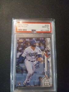 2020 Topps Gavin Lux Rookie RC #292 PSA 10 Dodgers 