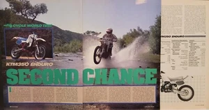 1986 KTM350 Enduro 4p Articolo di prova stampa moto - Foto 1 di 1