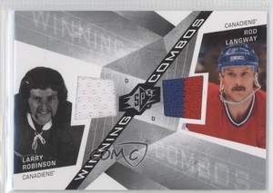 2008-09 SPx Winning Combos Larry Robinson Rod Langway #WC-RL HOF