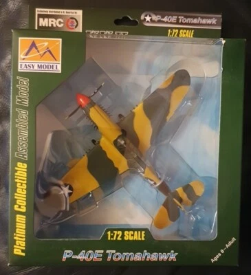 Easy Model Assembled Aviation Model 37274 P-40E Tomahawk 1.72 aircraft military  - Image 1 of 3