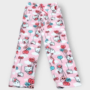 Hello Kitty Sanrio Balloons Fuzzy Soft Touch Pajama Pants Womens size X-Large Ne - Picture 1 of 10
