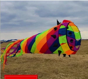 Tolle Turbine Rainbow Giant langsam rotierende Turbine Windsack Drachen Zubehör - Bild 1 von 4