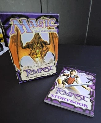 Magic the Gathering Tempest Starter Deck Box + Storybook (1997) - Vintage... - Image 1 of 2