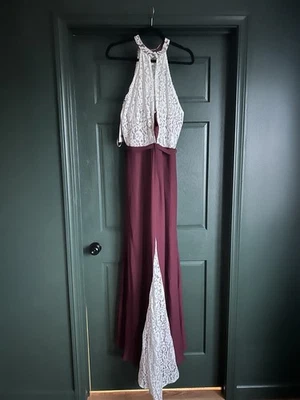 Christina wu Style 22775 M Mahogany And Ivory NWT Size 16 - Image 1 of 4