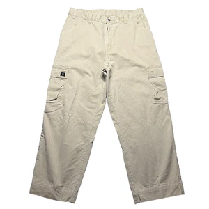 Pantalones cargo vintage Levis L2 para hombre 35x29 pierna ancha holgados caqui patinador Y2k de colección años 90 - Imagen 1 de 15